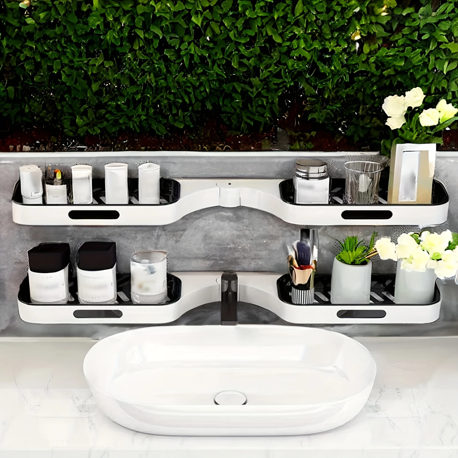 Rotatable Bathroom Rack, Wall Mounted Floating Shelves, Bathroom Hanging Shelves, Faucet Rack & Organizer, Hanging Shower Cad
Rotatable Bathroom Rack, Wall Mounted Floating Shelves, Bathroom Hanging Shelves, Faucet Rack & Organizer, Hanging Shower Cad