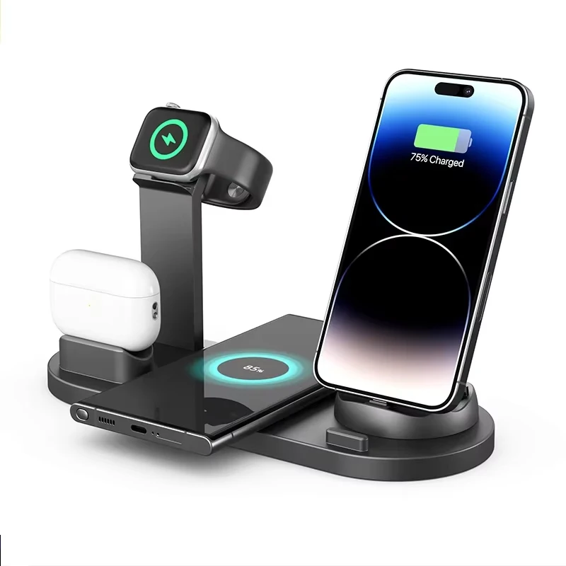 7 in 1 Wireless Charger Stand Pad For iPhone 17-12 Pro Max Apple Watch Airpods Pro iWatch 8 7 Fast Charging Dock Station
7 in 1 Wireless Charger Stand Pad For iPhone 17-12 Pro Max Apple Watch Airpods Pro iWatch 8 7 Fast Charging Dock Station