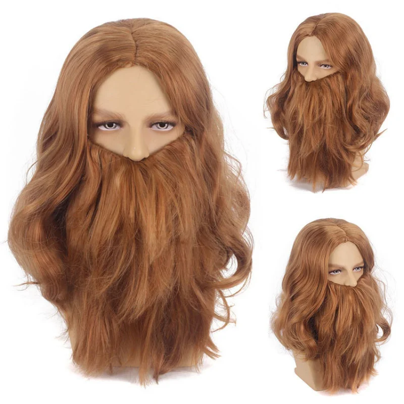 Costume Super Thick Santa Claus Headgear Brown Big Beard Wig Set
Costume Super Thick Santa Claus Headgear Brown Big Beard Wig Set