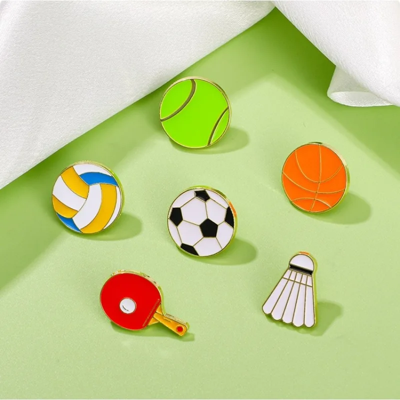 Sports Enamel Pins Football Basketball Baseball Golf Tennis Badminton DIY Metal Brooch Badge for Clothes Bags Hat T-shirt Jeans
Sports Enamel Pins Football Basketball Baseball Golf Tennis Badminton DIY Metal Brooch Badge for Clothes Bags Hat T-shirt Jeans