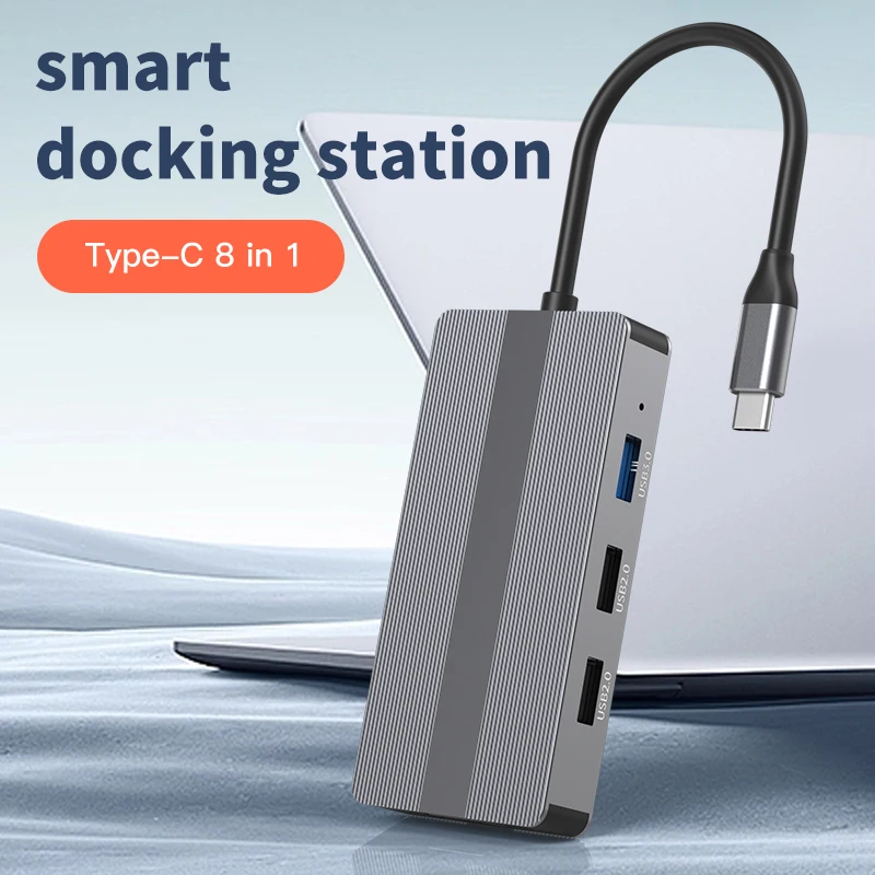 Blueendless New arrival aluminum 8 in 1 usb c hub 100w type c usb-c charger port hub 4k 60hz usb hub 3.0
Blueendless New arrival aluminum 8 in 1 usb c hub 100w type c usb-c charger port hub 4k 60hz usb hub 3.0