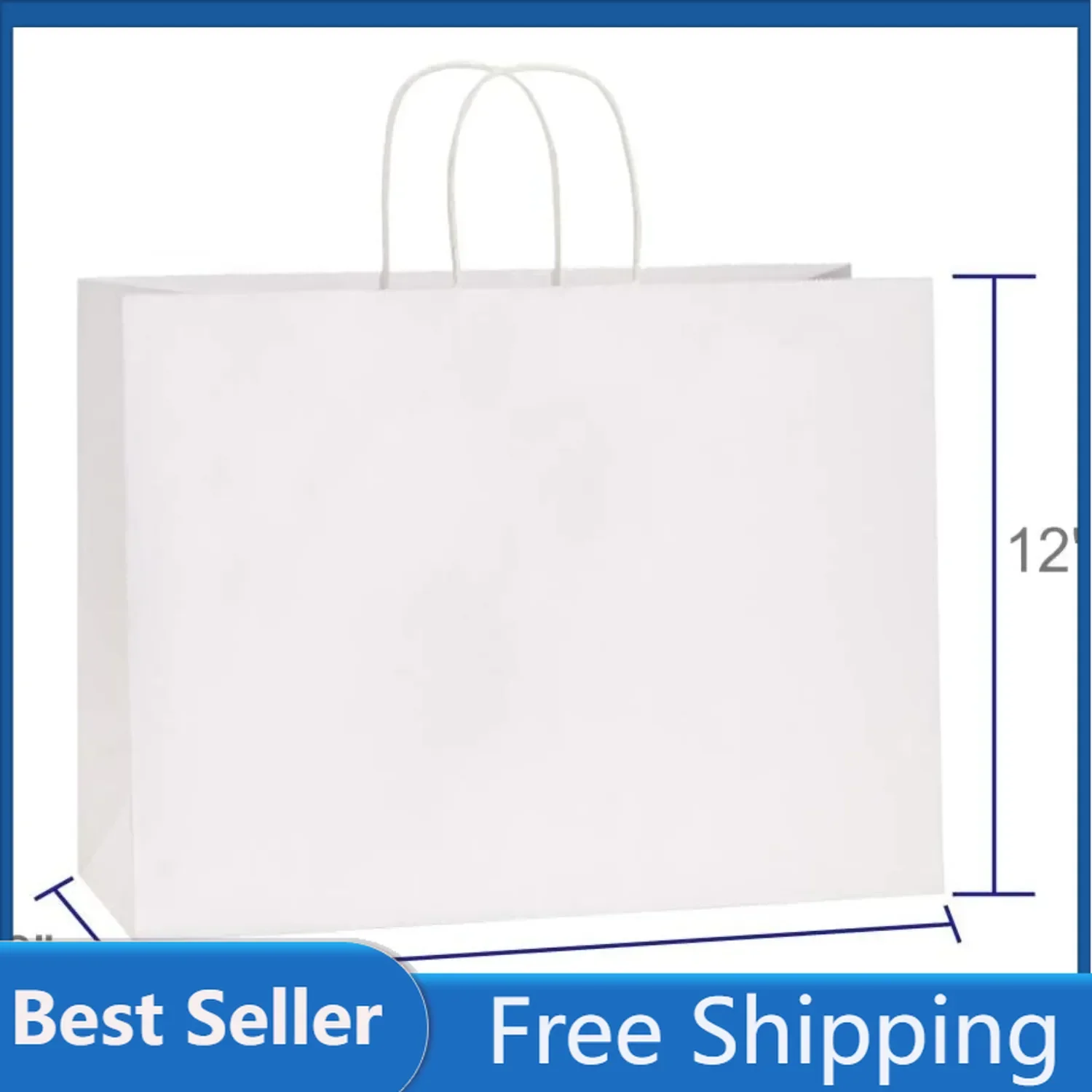 BagDream 100Pcs 16x6x12 Inches Kraft Paper Bags with Handles Bulk Gift Bags Shopping Bags for Grocery, Merchandise, Party
BagDream 100Pcs 16x6x12 Inches Kraft Paper Bags with Handles Bulk Gift Bags Shopping Bags for Grocery, Merchandise, Party