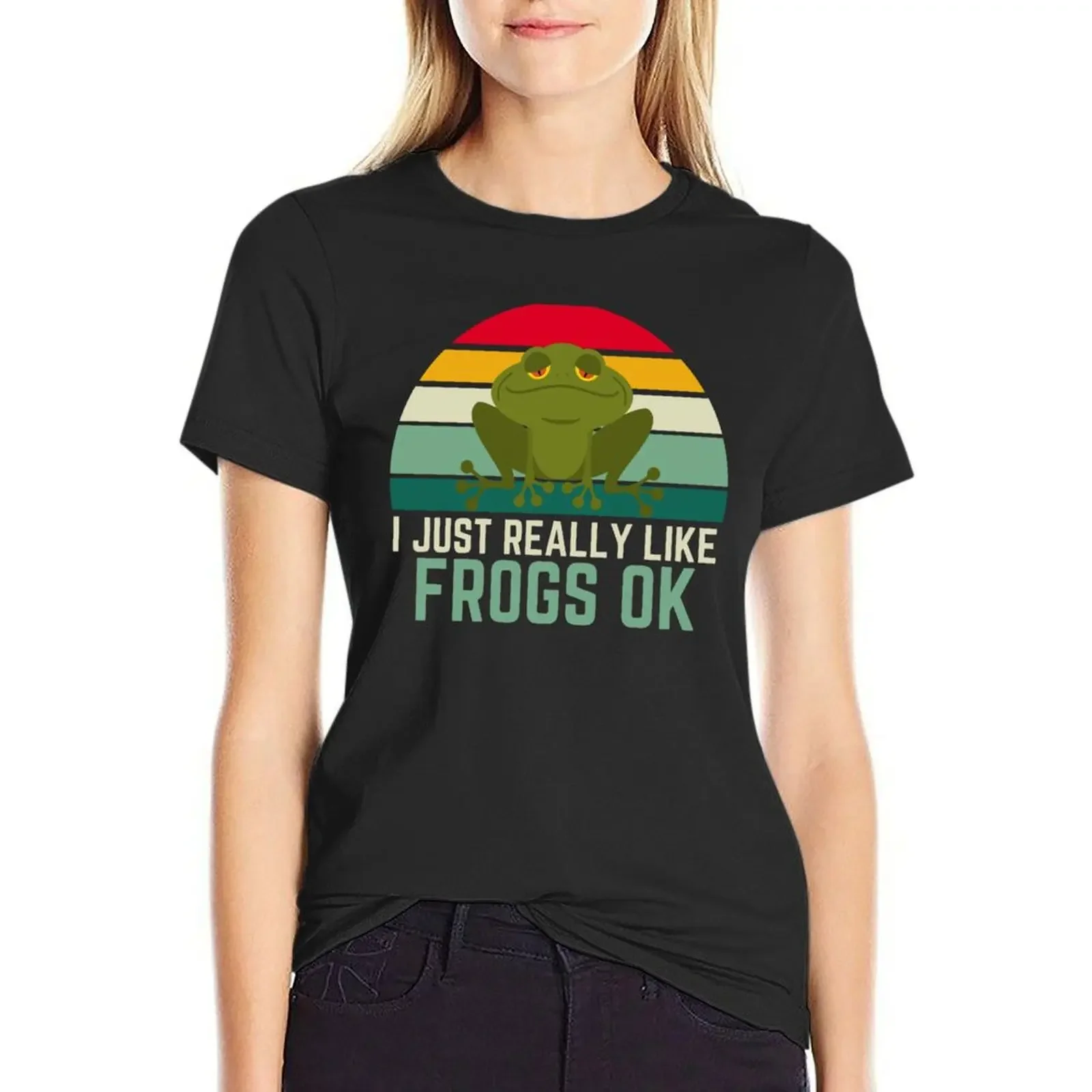 I Just Really Like Frogs ok, retro vintage birthday gift T-Shirt cute tops sublime tops Women clothing
I Just Really Like Frogs ok, retro vintage birthday gift T-Shirt cute tops sublime tops Women clothing