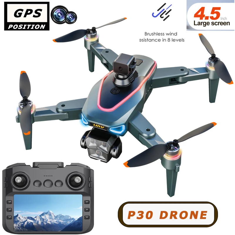 P30 GPS Дрон RC 8K Двойная камера 5G Лазерное предотвращение препятствий 4,5-дюймовый ЖК-дисплей с интеллектуальным управлением и длительным сроком службы FIV RC Toys
P30 GPS Дрон RC 8K Двойная камера 5G Лазерное предотвращение препятствий 4,5-дюймовый ЖК-дисплей с интеллектуальным управлением и длительным сроком службы FIV RC Toys