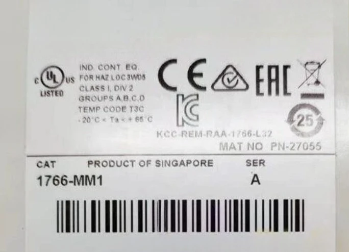 Совершенно новый оригинальный контроллер Plc 1766-MM1 с технической поддержкой, быстрая доставка
Совершенно новый оригинальный контроллер Plc 1766-MM1 с технической поддержкой, быстрая доставка