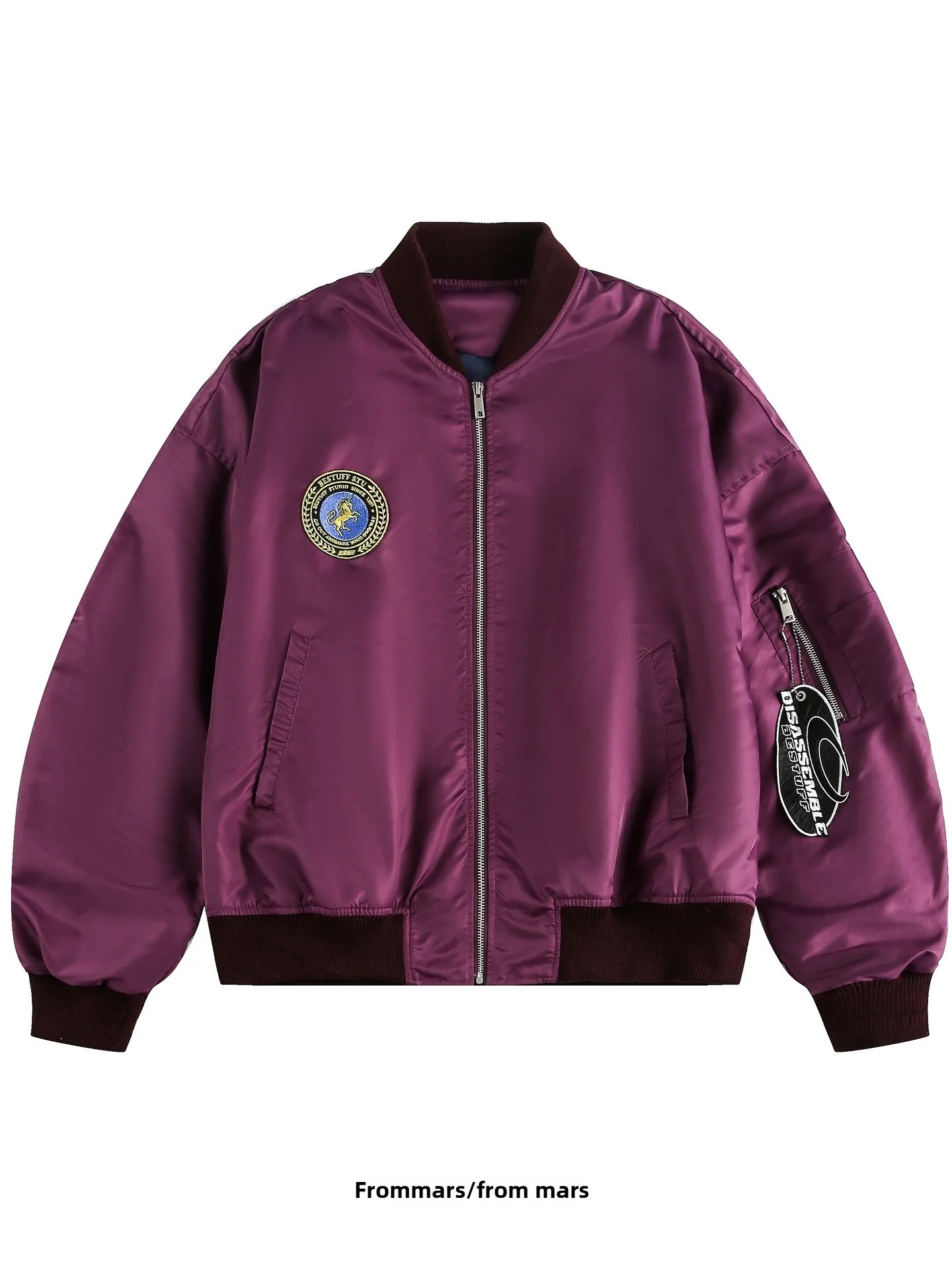 Loose Flight Jaet Outerwear from Ins Collar Color Blo Design Youth Trendy Autumn Winter Mens Casual Long Sve Coat
Loose Flight Jaet Outerwear from Ins Collar Color Blo Design Youth Trendy Autumn Winter Mens Casual Long Sve Coat