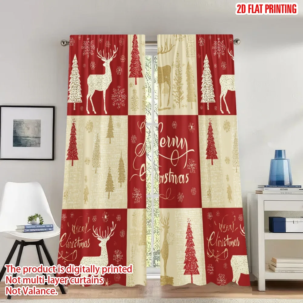 2pcs 2D flat printing Christmas Classic Hot Curtains Christmas Reindeer Snowflakes Tree_a Digital Printed Polyester Drapes
2pcs 2D flat printing Christmas Classic Hot Curtains Christmas Reindeer Snowflakes Tree_a Digital Printed Polyester Drapes