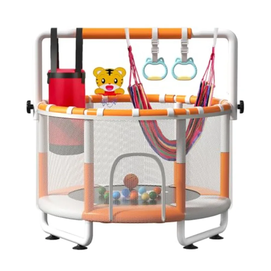 55-дюймовый батут для помещений с защитной сеткой, регулируемой гимнастической перекладиной, игрушки для дома/улицы, игровой комплекс для малышей, для мальчиков и девочек от 3 лет
55-дюймовый батут для помещений с защитной сеткой, регулируемой гимнастической перекладиной, игрушки для дома/улицы, игровой комплекс для малышей, для мальчиков и девочек от 3 лет