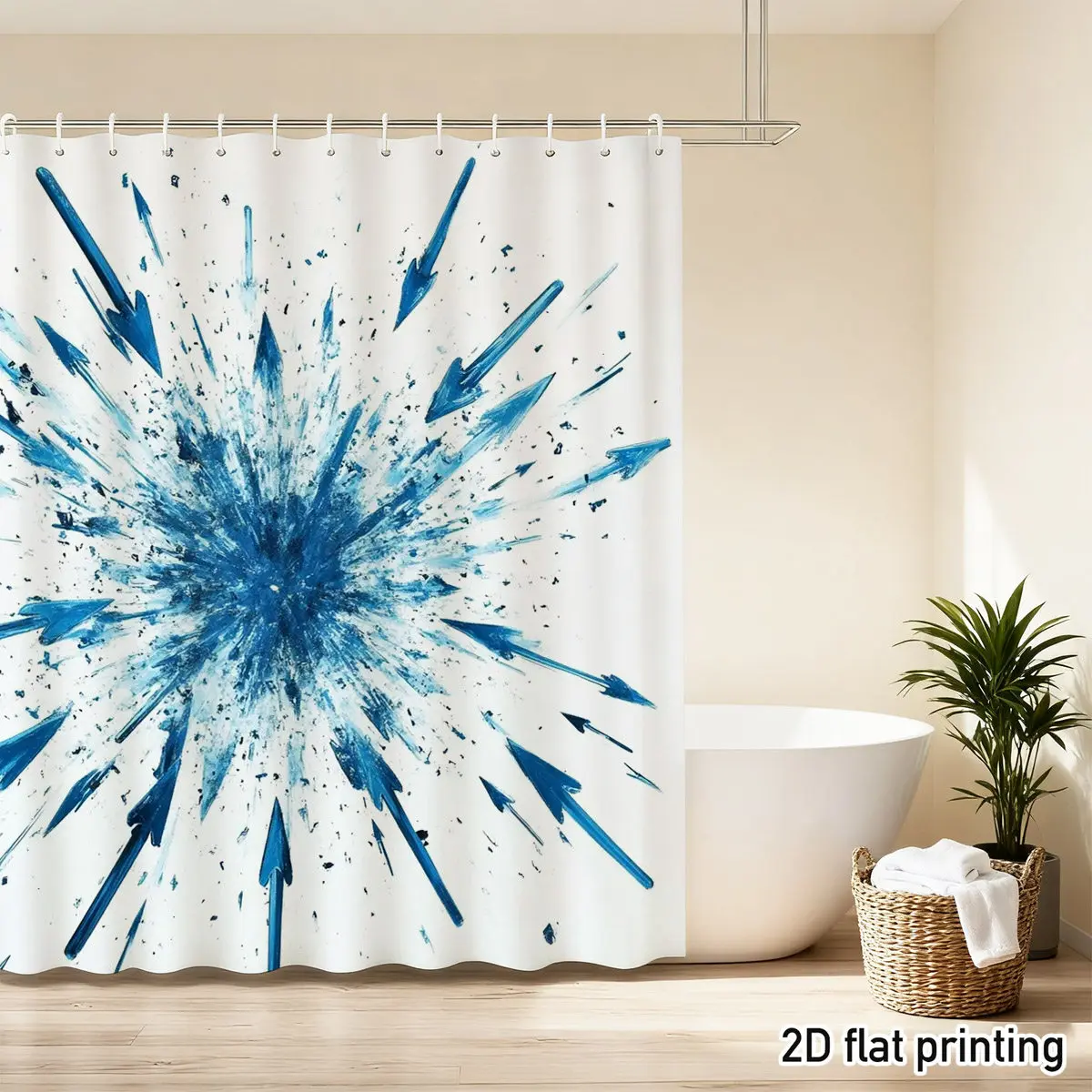 Blue Exploding Arrows Shower Curtain Dynamic Splatter Design Arrow Pattern Heavy Duty Bathroom Decor Modern Home Guest Bath
Blue Exploding Arrows Shower Curtain Dynamic Splatter Design Arrow Pattern Heavy Duty Bathroom Decor Modern Home Guest Bath