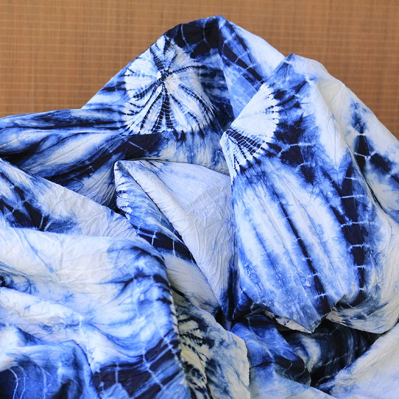 Designer Dali Tie-Dyeing Cloth Handmade DIY Blue Dyed Fabric Background Decorative Tablecloth Tea Clothing
Designer Dali Tie-Dyeing Cloth Handmade DIY Blue Dyed Fabric Background Decorative Tablecloth Tea Clothing