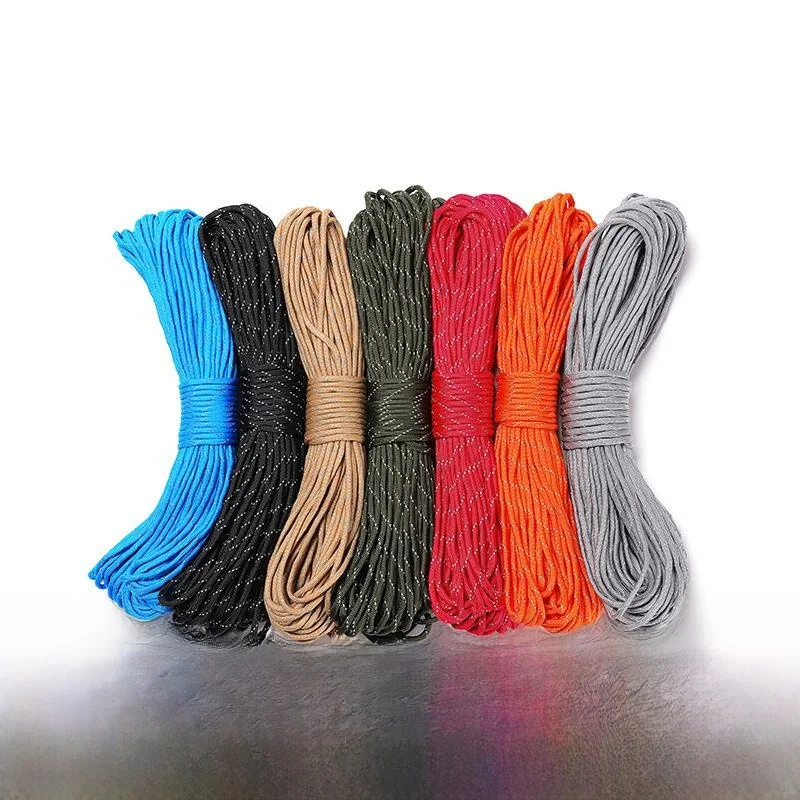Outdoor Multi-Functional Reflective Military Specification Parachute Rope 31 Meter Survival Rope Emergency Escape Rope Tent Rope
Outdoor Multi-Functional Reflective Military Specification Parachute Rope 31 Meter Survival Rope Emergency Escape Rope Tent Rope