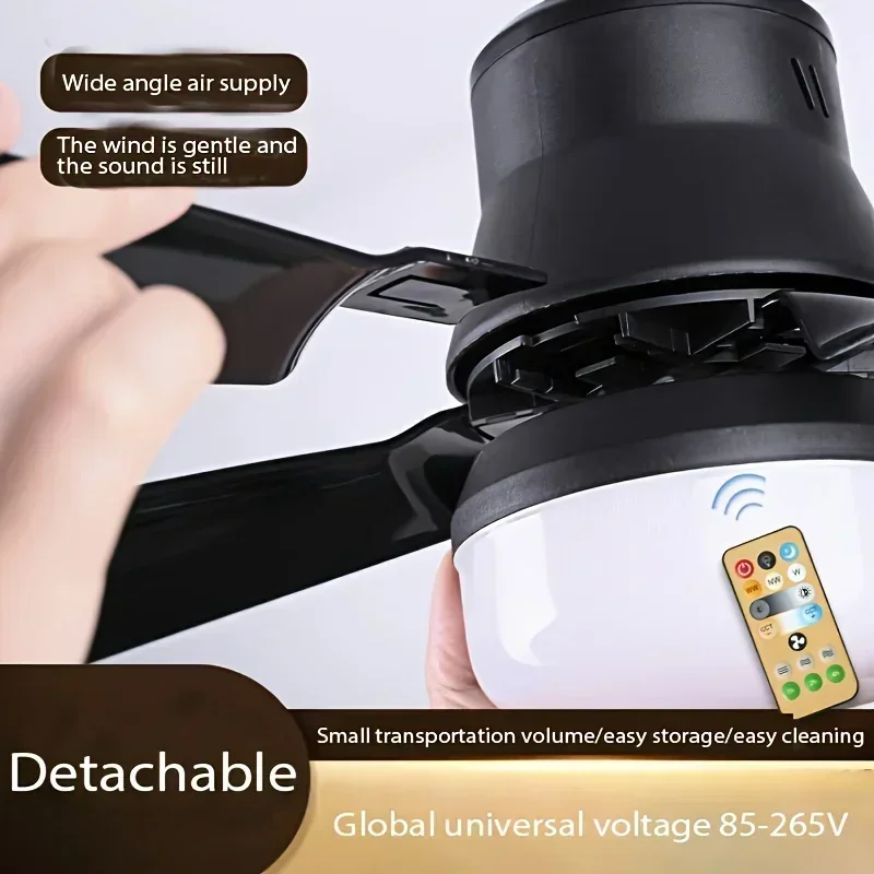 1PC LED ceiling fan lamp with remote dimming is suitable for living room and study home 85-265v.
1PC LED ceiling fan lamp with remote dimming is suitable for living room and study home 85-265v.