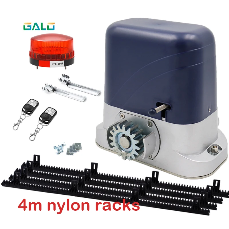 Sliding door motor with 4m/6m nylon racks 500kg/600kg/800kg/1200kg optional automatic sliding gate opener for home factory
Sliding door motor with 4m/6m nylon racks 500kg/600kg/800kg/1200kg optional automatic sliding gate opener for home factory