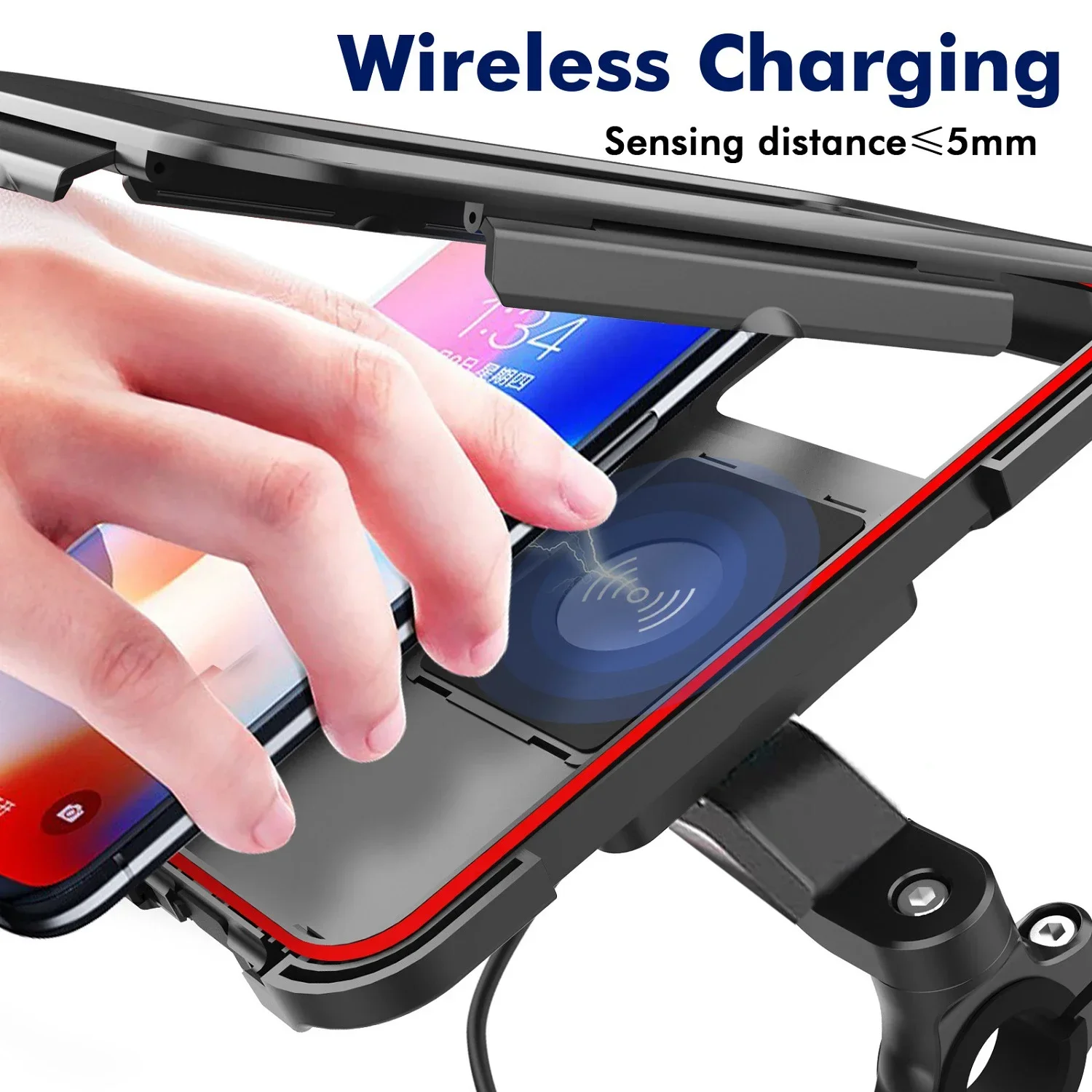 Motorcycle Wireless Charger Phone Holder Waterproof Mobile Phone Mount Case Box for Motorbike Bicycle Scooter Handlebar
Motorcycle Wireless Charger Phone Holder Waterproof Mobile Phone Mount Case Box for Motorbike Bicycle Scooter Handlebar