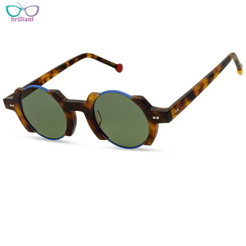 Fashion Men and Women High-quality Acetate Half Frame Circular Sunglasses Hip-hop Trendy UV400 Outdoor Protective Sun Glasses
Fashion Men and Women High-quality Acetate Half Frame Circular Sunglasses Hip-hop Trendy UV400 Outdoor Protective Sun Glasses
