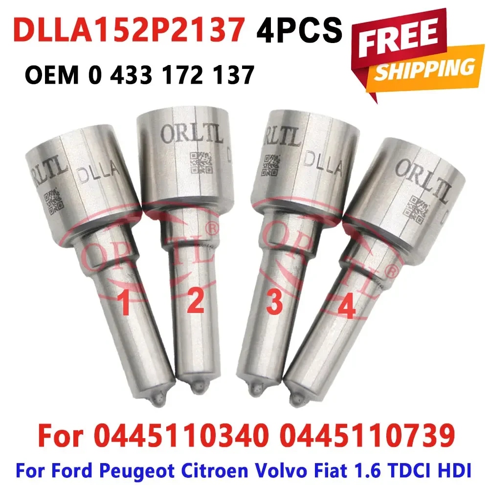 4PCS DLLA152P2137 Diesel Fuel Injector 0433172137 Nozzle DLLA 152 P 2137 Common Rail 0 433 172 137 For 0445110340 0445110739
4PCS DLLA152P2137 Diesel Fuel Injector 0433172137 Nozzle DLLA 152 P 2137 Common Rail 0 433 172 137 For 0445110340 0445110739