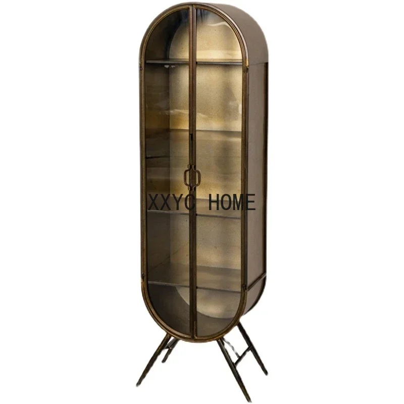 American Industrial Style Sideboard Cabinet Double Door Glass Wine Cabinet Retro Simple Iron Locker
American Industrial Style Sideboard Cabinet Double Door Glass Wine Cabinet Retro Simple Iron Locker