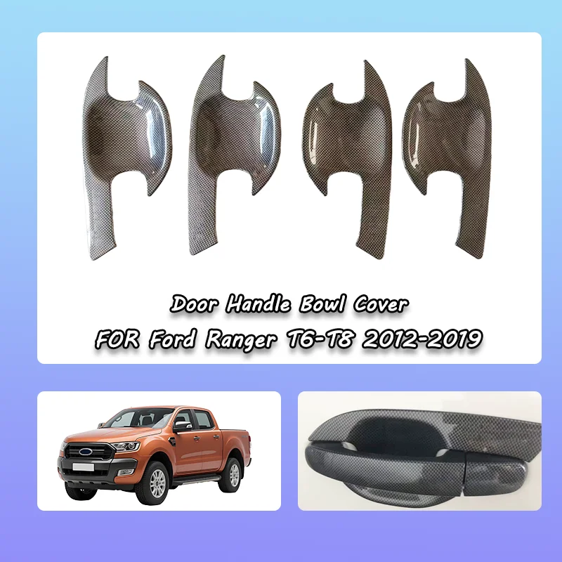 Крышка чаши дверной ручки для Ford Ranger 2012-2019 T6 T7 T8, дверная ручка карбонового цвета, крышка чаши, комплекты кузова, аксессуары
Крышка чаши дверной ручки для Ford Ranger 2012-2019 T6 T7 T8, дверная ручка карбонового цвета, крышка чаши, комплекты кузова, аксессуары