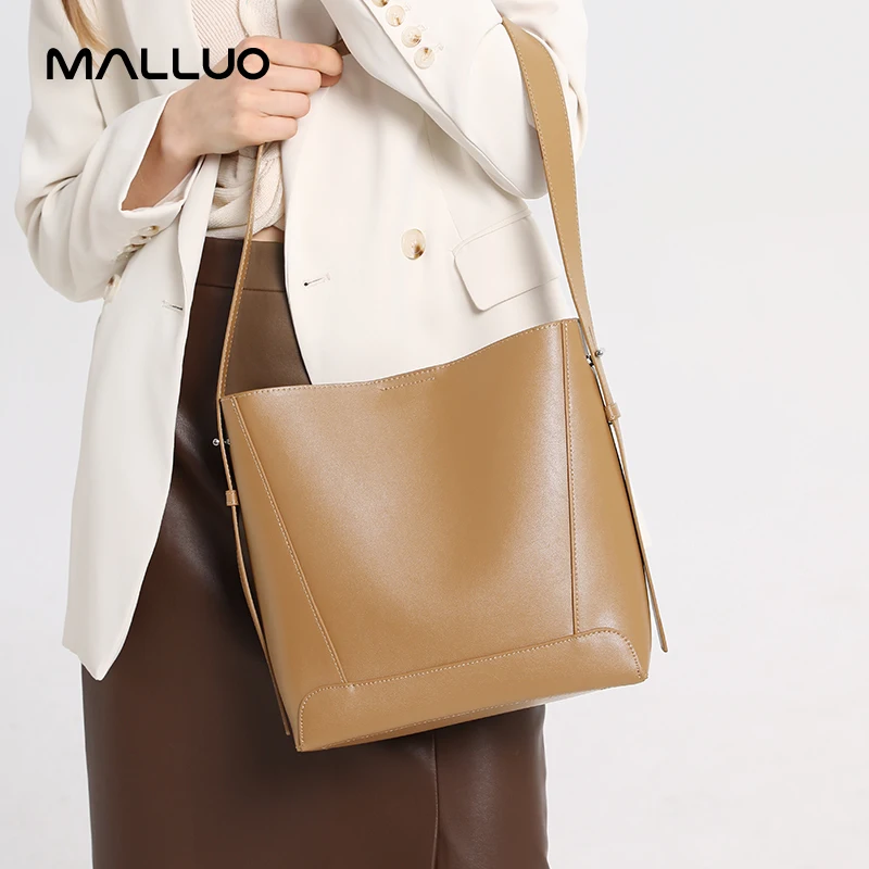 Women's Natural Cow Genuine Leather Shoulder Bags Ladies Soft Cowhide Fashion Design Bag Female Retro Luxury Tote Bucket Handbag
Women's Natural Cow Genuine Leather Shoulder Bags Ladies Soft Cowhide Fashion Design Bag Female Retro Luxury Tote Bucket Handbag