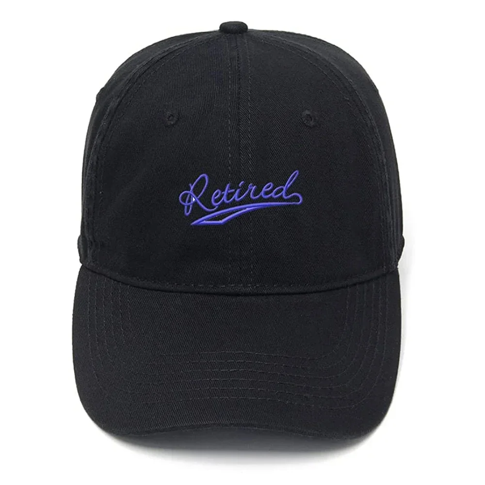 Men's Baseball Cap Retired Embroidery Hat Black Embroidered Casual Baseball Caps
Men's Baseball Cap Retired Embroidery Hat Black Embroidered Casual Baseball Caps