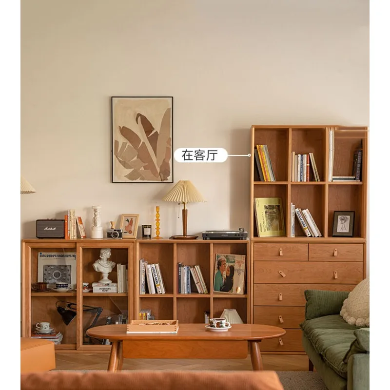 Nordic solid wood bookshelf, multifunctional glass tea cabinet against the wall, bedroom, study, floor to floor storage combinat
Nordic solid wood bookshelf, multifunctional glass tea cabinet against the wall, bedroom, study, floor to floor storage combinat