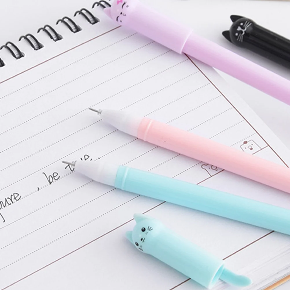 12Pcs Cartoon Cat Pens 0.5mm Black Pens Smooth Writing for School Stationery Creative Girl Gift Fine Point Pen
12Pcs Cartoon Cat Pens 0.5mm Black Pens Smooth Writing for School Stationery Creative Girl Gift Fine Point Pen