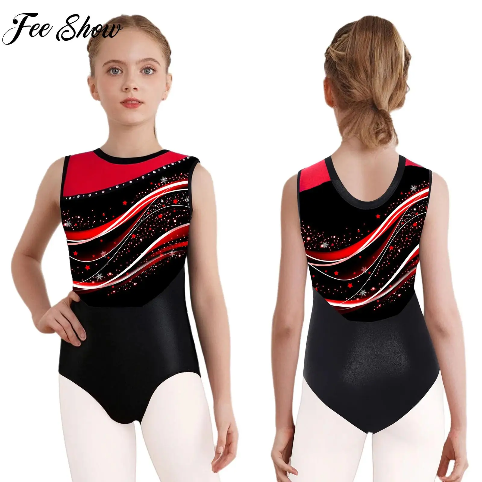 Kids Girls Figure Ice Skating Leotards Fashion Sleeveless Tights Gymnastics Leotards Swimsuits Ballet Dance Performance Costumes 
Kids Girls Figure Ice Skating Leotards Fashion Sleeveless Tights Gymnastics Leotards Swimsuits Ballet Dance Performance Costumes