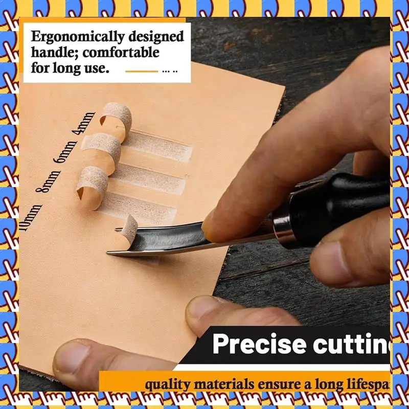 A79I 4-размерный набор инструментов для измельчения кромок кожи, нож с широким горлышком и деревянной ручкой, для резки истончения кожи
A79I 4-размерный набор инструментов для измельчения кромок кожи, нож с широким горлышком и деревянной ручкой, для резки истончения кожи