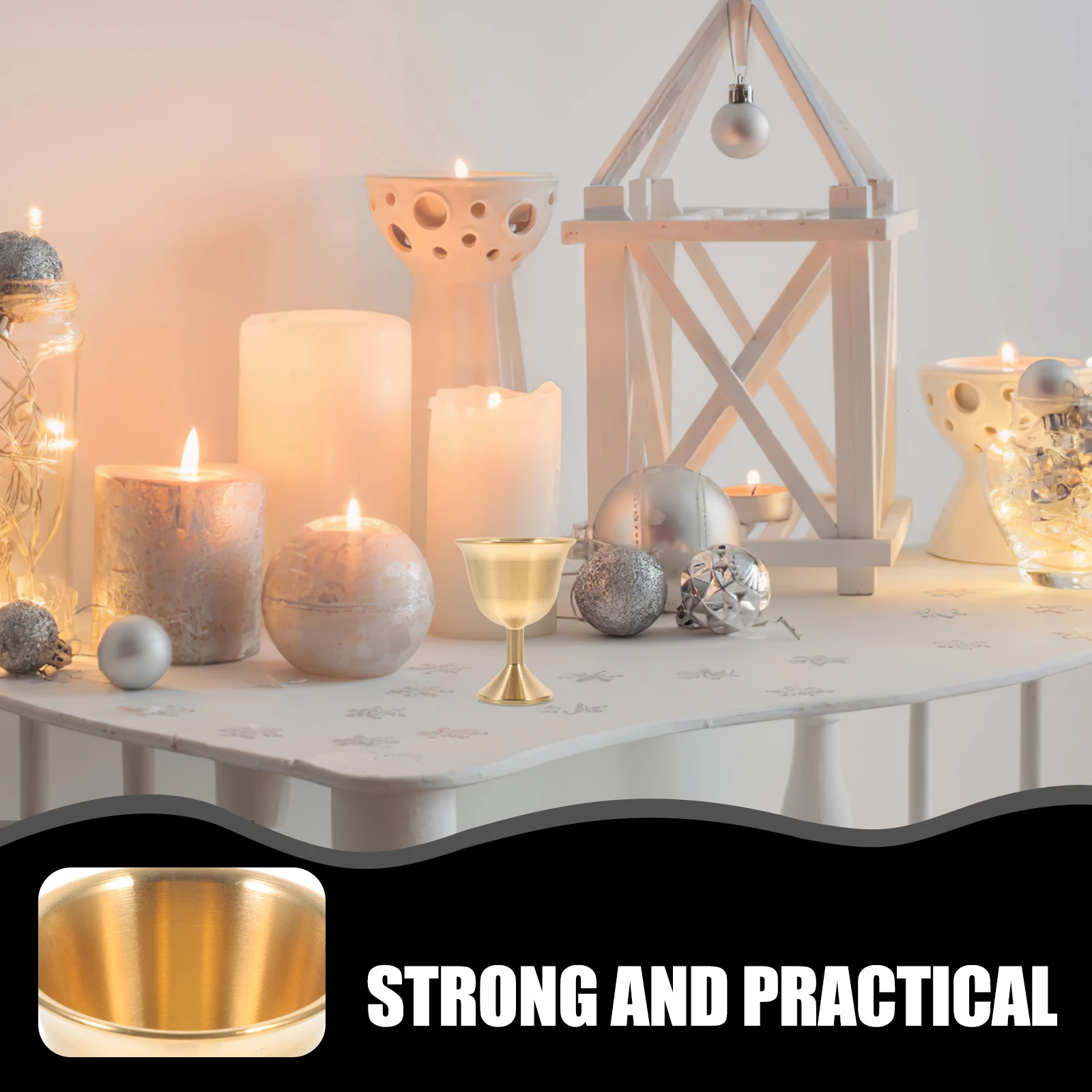 Brass Goblet Metal Offering Cup For Buddhist Worship Water Ritual Home Temple Decoration Multi-Function Desktop
Brass Goblet Metal Offering Cup For Buddhist Worship Water Ritual Home Temple Decoration Multi-Function Desktop