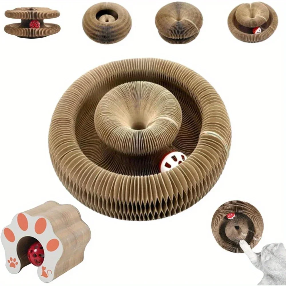 Creative Cat Scratching Board Interactive Scratcher Cat Toy Foldable Cat Accordion Toy Round Corrugated Cats Interactive Toys
Creative Cat Scratching Board Interactive Scratcher Cat Toy Foldable Cat Accordion Toy Round Corrugated Cats Interactive Toys