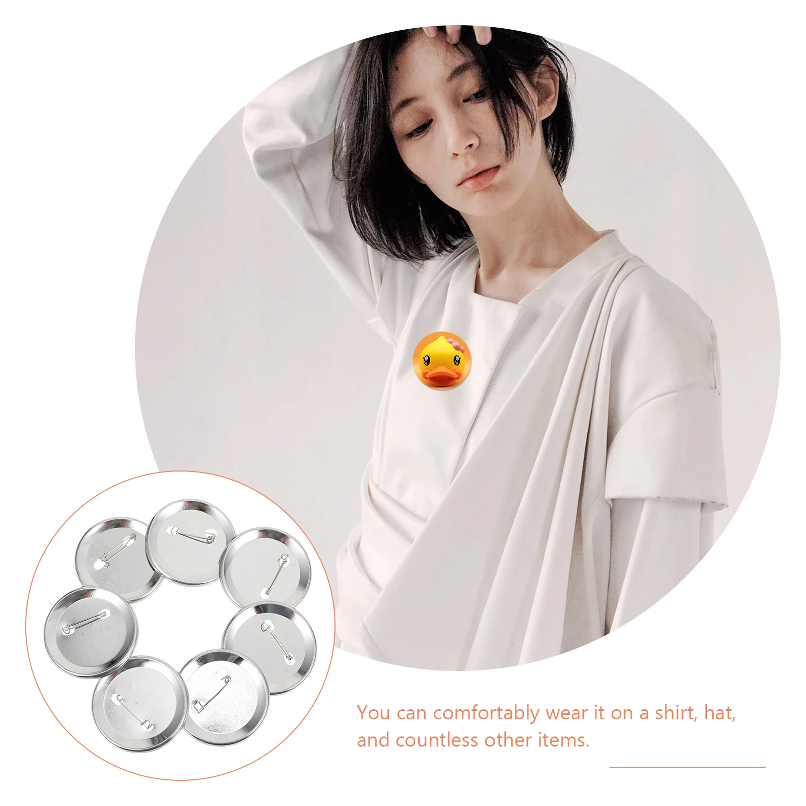 100 Sets Blank Badge Making Buttons Unfinished Hat Transparent Badges Plastic Parts Ornament DIY Kit
100 Sets Blank Badge Making Buttons Unfinished Hat Transparent Badges Plastic Parts Ornament DIY Kit