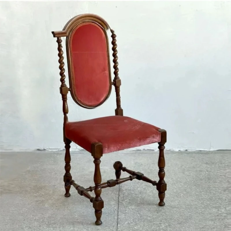 All solid wood restaurant dining chair fabric villa club leisure chair
All solid wood restaurant dining chair fabric villa club leisure chair