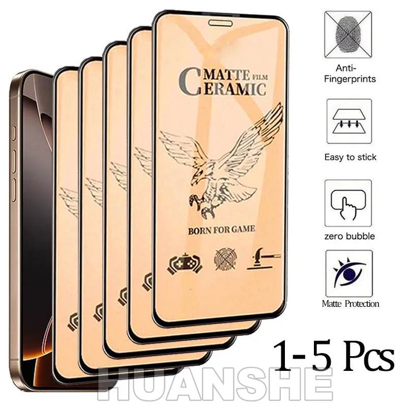 Matte Ceramic Soft Glass Screen Protector Film for iPhone 17 Pro Max 17 16 15 14 13 12 11 Pro
Matte Ceramic Soft Glass Screen Protector Film for iPhone 17 Pro Max 17 16 15 14 13 12 11 Pro