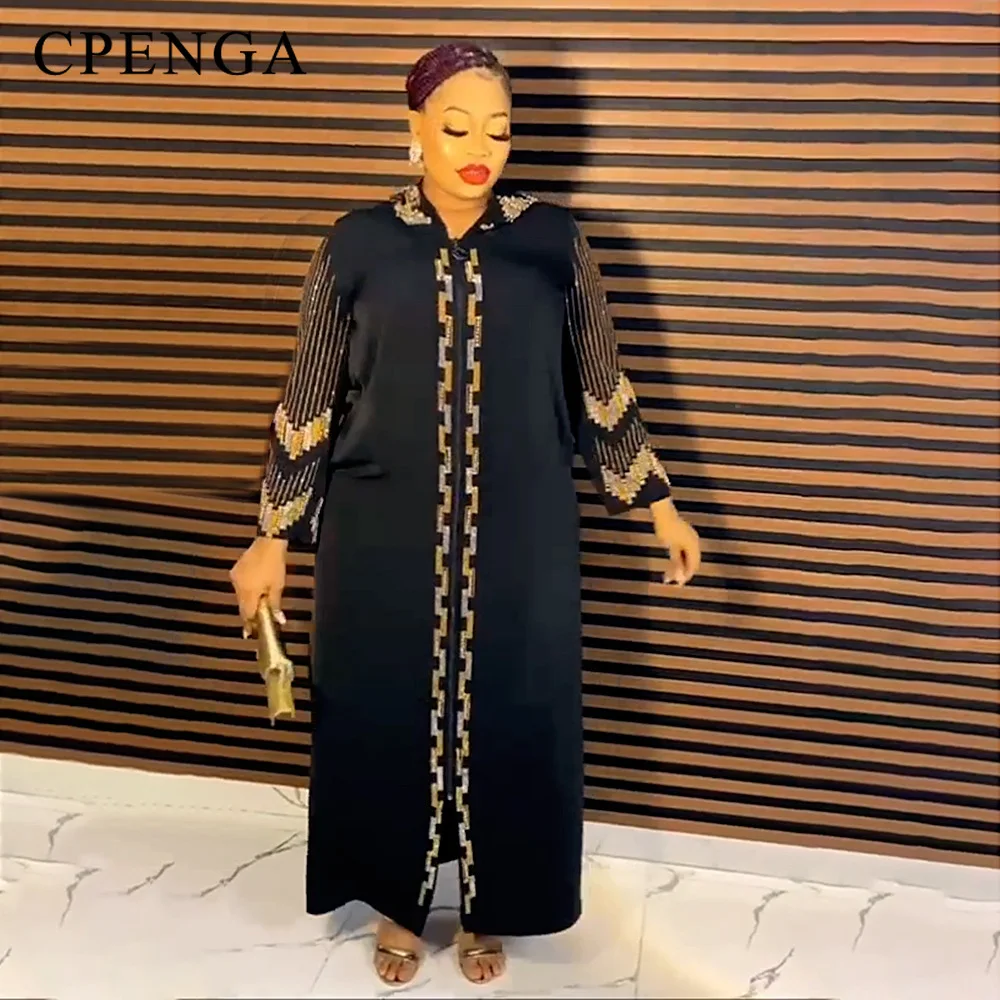 2023 Luxury African Sequin Dress for Women Elegant Lady Wedding Evening Party Gown Black Muslim Abaya Dress Moroccan Kaftan Robe
2023 Luxury African Sequin Dress for Women Elegant Lady Wedding Evening Party Gown Black Muslim Abaya Dress Moroccan Kaftan Robe