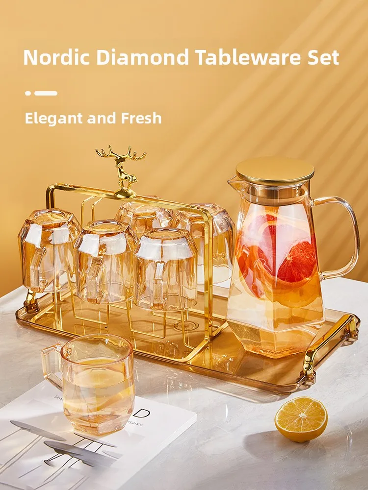 Diamond Glass Water Set for Home Living Room Guest Drinking Cup Fly Tea Cup Tea Set Vintage Nordic Sle
Diamond Glass Water Set for Home Living Room Guest Drinking Cup Fly Tea Cup Tea Set Vintage Nordic Sle