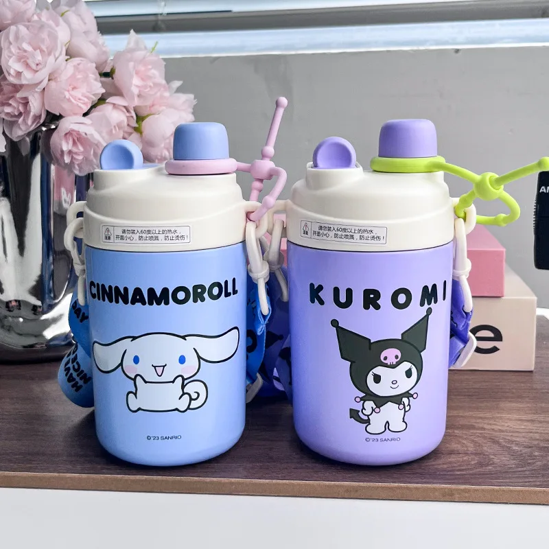 Kawaii 520 мл Sanrio Изолированная чашка мультфильм My Melody Kuromi Студенческая двойная Питьевая кофейная чашка портативная коричная бутылка для воды
Kawaii 520 мл Sanrio Изолированная чашка мультфильм My Melody Kuromi Студенческая двойная Питьевая кофейная чашка портативная коричная бутылка для воды