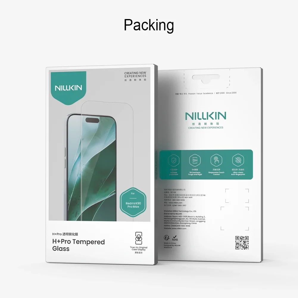 Nillkin For Xiaomi Redmi K90 Pro Max/Poco F8 Pro F8 Ultra H+PRO Explosion proof tempered glass high-definition protective film
Nillkin For Xiaomi Redmi K90 Pro Max/Poco F8 Pro F8 Ultra H+PRO Explosion proof tempered glass high-definition protective film