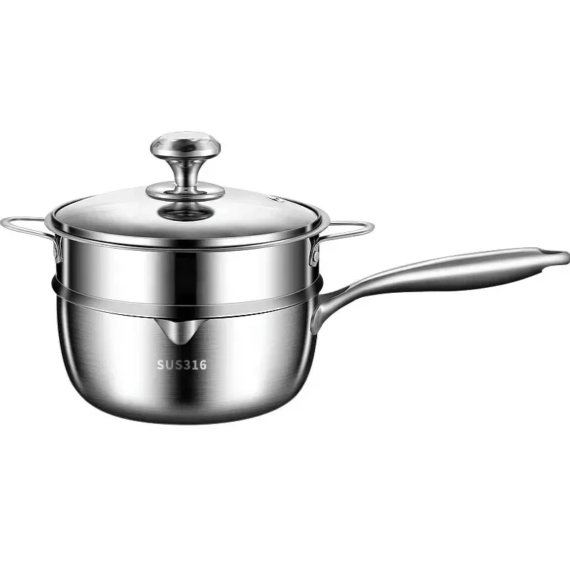 Soup Pot 316L Stainless Steel Milk Pot Thickened Bottom Honeycomb Non-stick Cooking Pot KItchen Saucepan
Soup Pot 316L Stainless Steel Milk Pot Thickened Bottom Honeycomb Non-stick Cooking Pot KItchen Saucepan