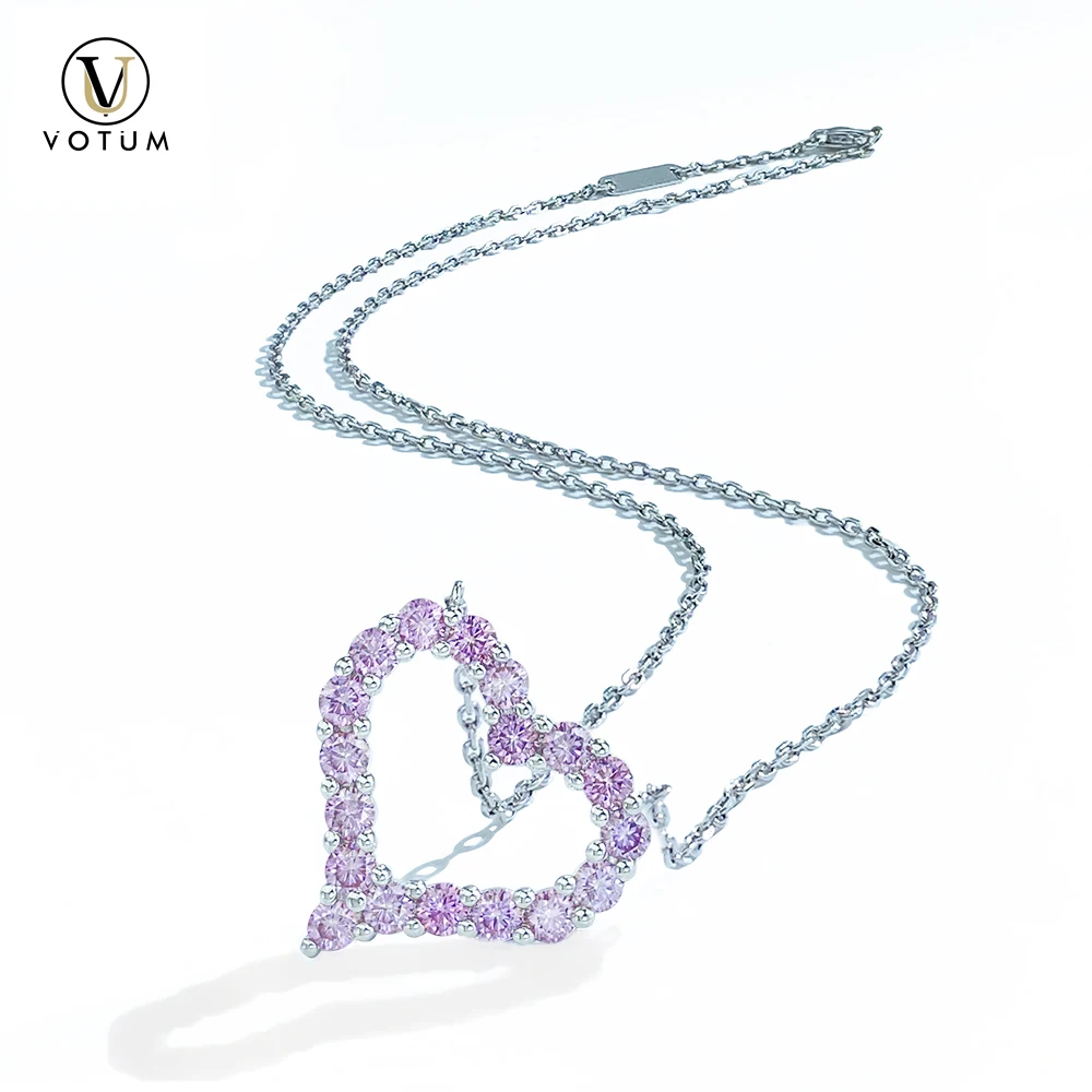 Votum Sterling Silver 18K Gold Plated Heart Pendant Chain Diamond Moissanite Necklace Wedding Gift Fine Jewelry Jewellery Women
Votum Sterling Silver 18K Gold Plated Heart Pendant Chain Diamond Moissanite Necklace Wedding Gift Fine Jewelry Jewellery Women