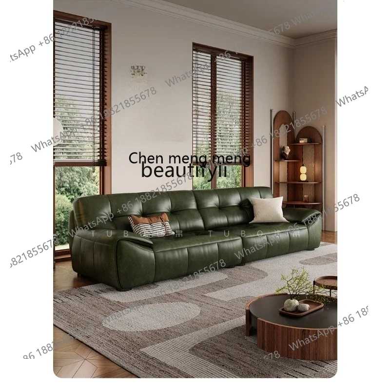 A182 C Leather sofa first layer cowhide living room three people retro style dark green four people
A182 C Leather sofa first layer cowhide living room three people retro style dark green four people