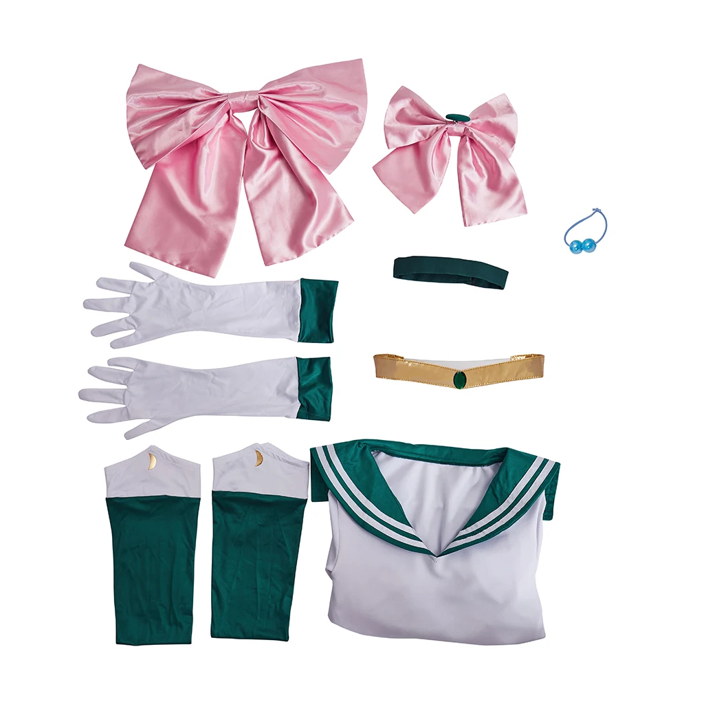 Kino Makoto Cosplay Costume Women Girls Green Sailor Dress with Gloves Socks Uniform Suit Carnival Party Performance Outfits
Kino Makoto Cosplay Costume Women Girls Green Sailor Dress with Gloves Socks Uniform Suit Carnival Party Performance Outfits