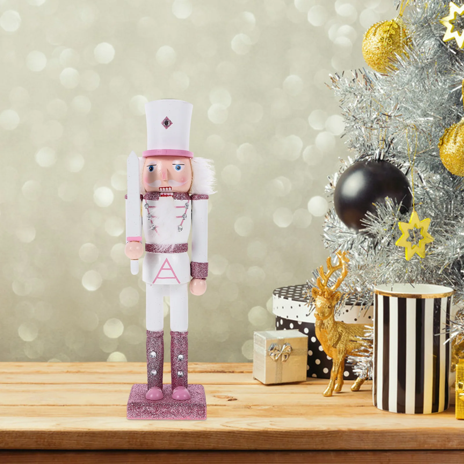 Nutcracker Wooden Decoration Xmas Soldier Ornament Creative Christmas Tabletop Decor Xmas Nutcracker Craft Wood Ornament
Nutcracker Wooden Decoration Xmas Soldier Ornament Creative Christmas Tabletop Decor Xmas Nutcracker Craft Wood Ornament