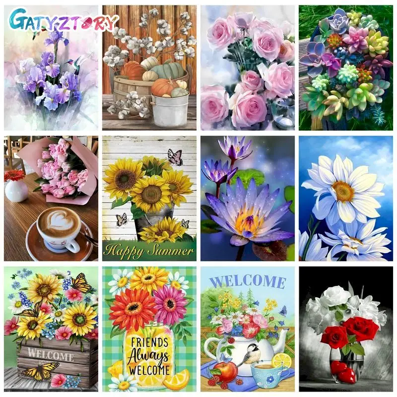 GATYZTORY Crystal 5D Diamond Painting Frame Fresh Flowers Cross Stitch Diamond Mosaic Diy Gift Wall Art For Adult For Spring
GATYZTORY Crystal 5D Diamond Painting Frame Fresh Flowers Cross Stitch Diamond Mosaic Diy Gift Wall Art For Adult For Spring