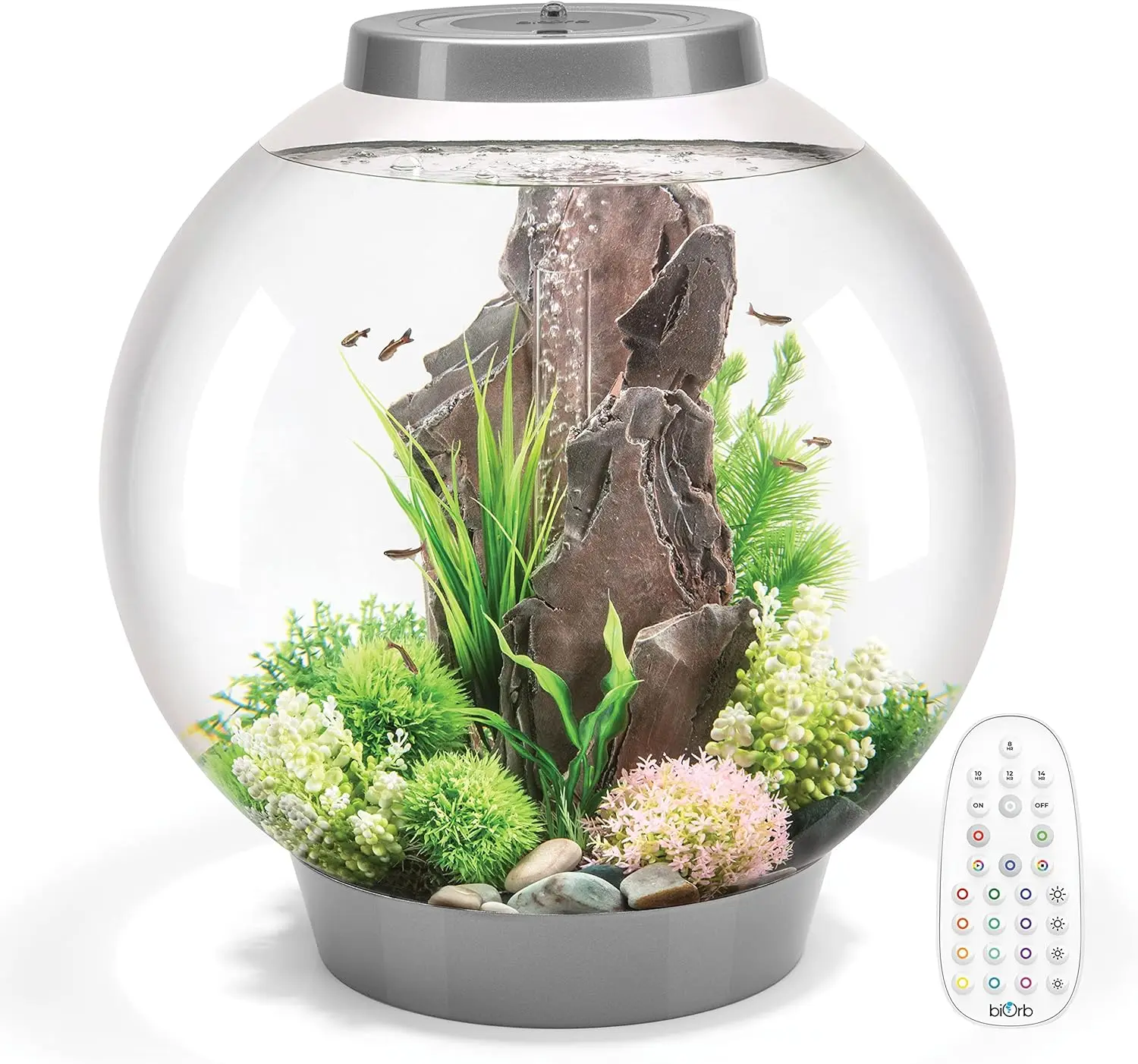 Classic 60 Acrylic 16-Gallon Aquarium with Remote-Controlled LED Lights for Tabletop Display, Silver
Classic 60 Acrylic 16-Gallon Aquarium with Remote-Controlled LED Lights for Tabletop Display, Silver