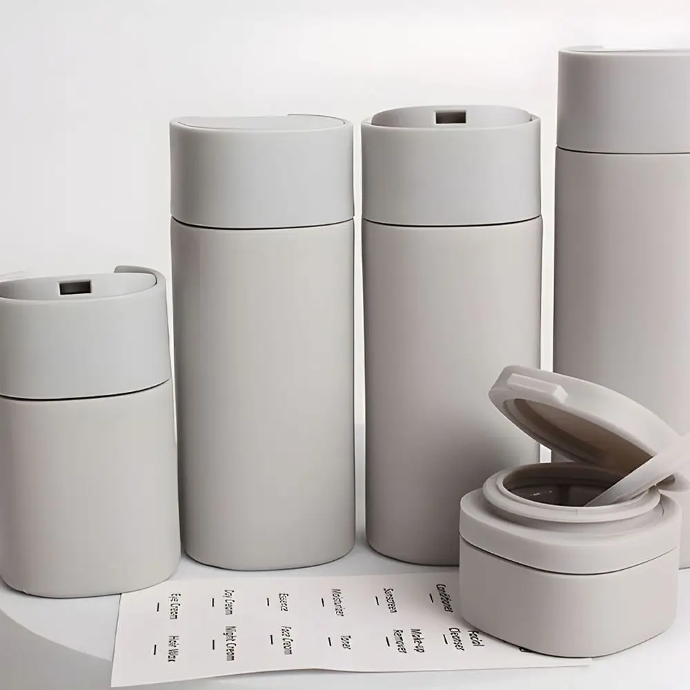 Portable Makeup Dispensing Bottles Nordic Style Empty Bottles Cosmetic Containers Refillable Leak Proof Travel Bottles Set
Portable Makeup Dispensing Bottles Nordic Style Empty Bottles Cosmetic Containers Refillable Leak Proof Travel Bottles Set