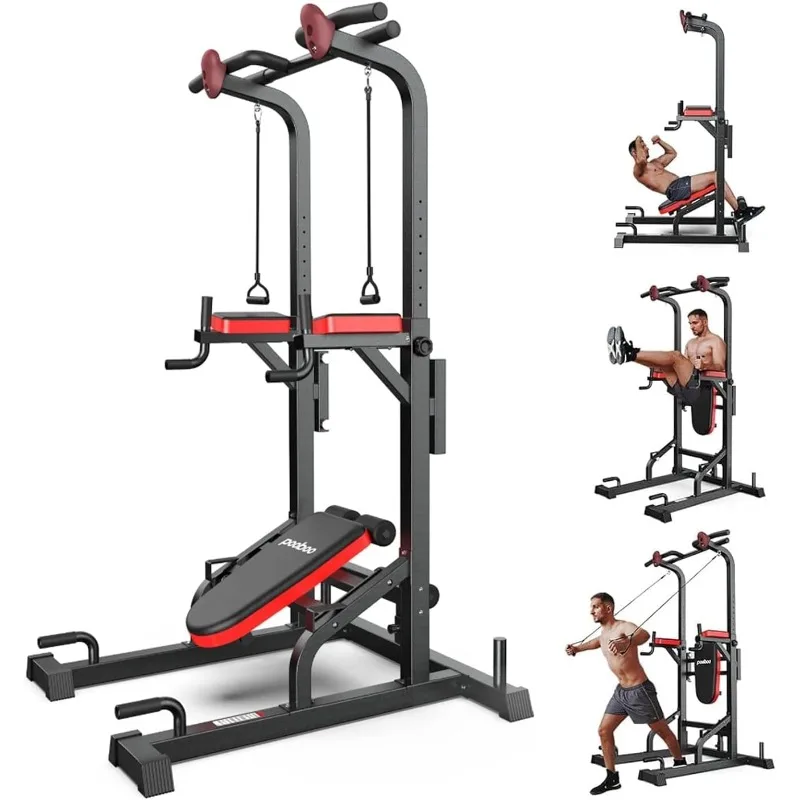 Pooboo Power Tower Dip Station Pull Up Bar for Fitness Home Gym Workout,450 Pounds Multi-Function Adjustable Height Fitness
Pooboo Power Tower Dip Station Pull Up Bar for Fitness Home Gym Workout,450 Pounds Multi-Function Adjustable Height Fitness