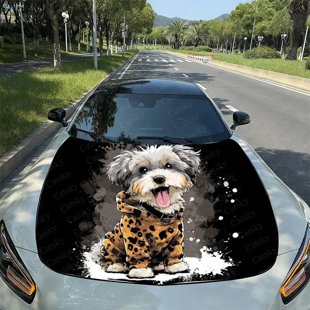 Leopard Dog Pattern Stunning Car Hood, Artistic Pattern Stickers, Suitable For All Car Models, Car Parts Accessories, Decora
Leopard Dog Pattern Stunning Car Hood, Artistic Pattern Stickers, Suitable For All Car Models, Car Parts Accessories, Decora