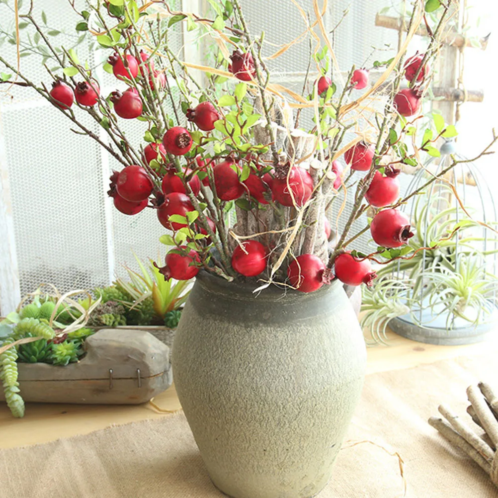 Decor Simulated Pomegranate Fruit Branch Fall Ornaments Garden Berry Decorations for Home
Decor Simulated Pomegranate Fruit Branch Fall Ornaments Garden Berry Decorations for Home