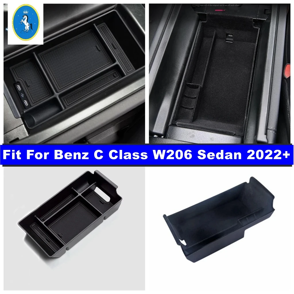 Black Auto Central Control Armrest Sort Out Storage Box Interior Accessories For Mercedes-Benz C Class W206 Sedan 2022 2023 2024
Black Auto Central Control Armrest Sort Out Storage Box Interior Accessories For Mercedes-Benz C Class W206 Sedan 2022 2023 2024