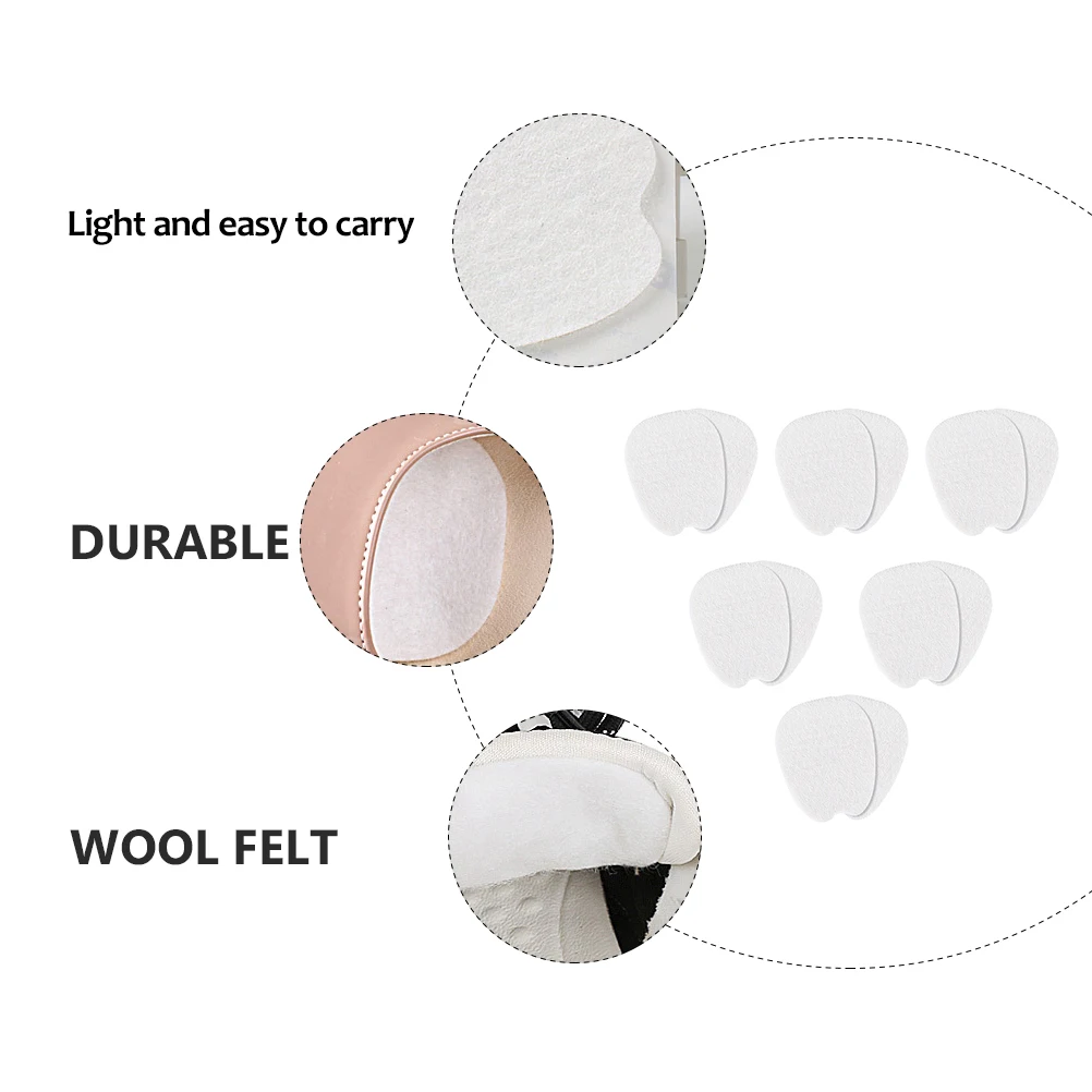 6 Pairs Wear-Resistant Felt Forefoot Cushions High Heel Inserts Foot Pads Shoe Tongue Patch Dancers Pads Sports Shoes Support
6 Pairs Wear-Resistant Felt Forefoot Cushions High Heel Inserts Foot Pads Shoe Tongue Patch Dancers Pads Sports Shoes Support